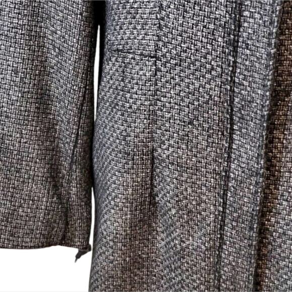 Calvin klein black and metallic tweed wool blend walking coat plus size 14 New - Picture 7 of 7